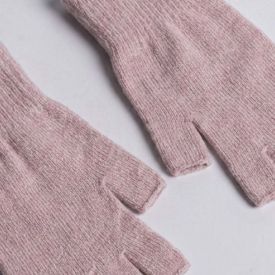 Luva Sem Dedo Feminina Em Tricot Boby Blues Ametista
