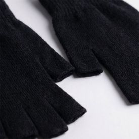 Luva Sem Dedo Masculina Em Tricot Thing Preto