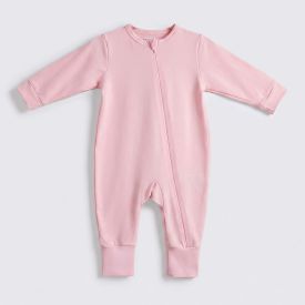 Macacão Térmico Bebê Menina Yoyo Baby Rosa Liso