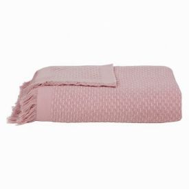 Manta para Sofá Decorativa 1,20X1,45 m Búzios Havan Casa - Rosa Poema