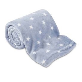 Manta de Bebê Microfibra 90X110 cm Havan Baby 1 Peça - Estrela Azul