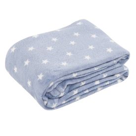 Manta de Bebê Microfibra 90X110 cm Havan Baby 1 Peça - Estrela Azul