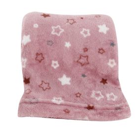 Manta de Bebê Microfibra 90X110 cm Havan Baby 1 Peça - Estrelas Rosa