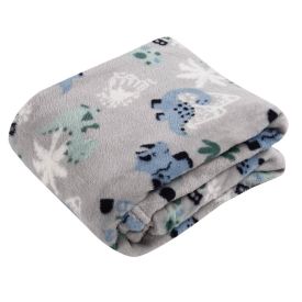 Manta de Bebê Microfibra 90X110 cm Havan Baby 1 Peça - Dino