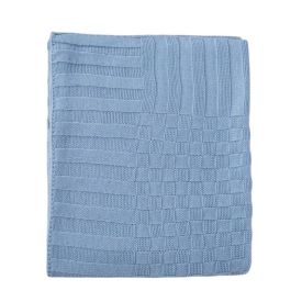 Manta De Tricô 80X100cm Havan Baby - Azul Claro