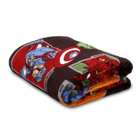 Manta Infantil Flannel 1,05M X 1,50M Disney - Avengers Comics Chumbo
