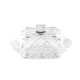 Manteigueira De Cristal Lyor 17Cm - Deli