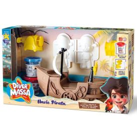 Massinha de Modelar Navio Pirata Divertoys