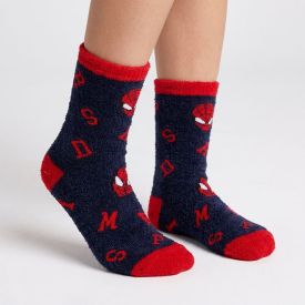 Meia Cano Longo Homem-Aranha Chenille Marvel - MARINHO 34/38