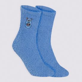 Meia Cano Longo Sulley Monstros S.A Disney - AZUL 34/38