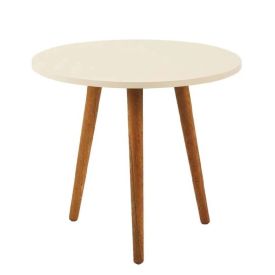 Mesa de Apoio Baixa Decorativa Havan Casa - Off White
