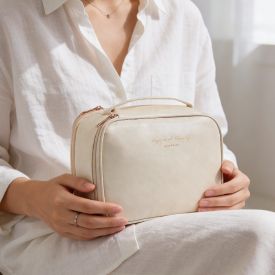 Necessaire com Duas Divisórias Alice Palucci - OFF WHITE U