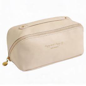 Necessaire Trapézio com Divisória Alice Palucci - OFF WHITE U