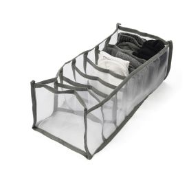 Organizador De Gaveta Com 7 Divisórias Clink - Cinza