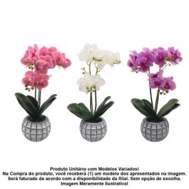 Orquídea Artificial com Vaso 40Cm Havan Casa - Sortido