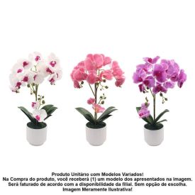 Orquídea Artificial com Vaso 56Cm Havan Casa - Sortido