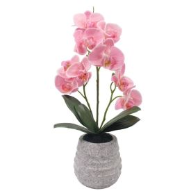 Orquídea Artificial com Vaso de Cimento Havan Casa 43Cm - Sortido