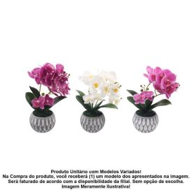 Orquídea Artificial com Vaso Havan Casa 40Cm - Sortido