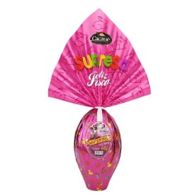 Ovo de P&aacute;scoa Menina com Supresa Cacau&ecirc; - 180g