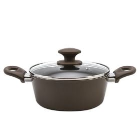 Panela Caçarola De Alumínio Revestimento Cerâmico Indução Optima Havan Casa 3,8L - Camurça