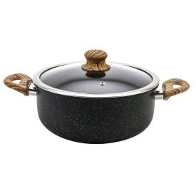 Panela Caçarola De Indução Com Revestimento Cerâmico Granilite Wolff 3,5 Litros - Preto