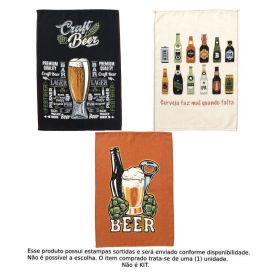 Pano de Copa 100% Algodão Felpudo Döhler 1 Pç - Cervejas Dohler