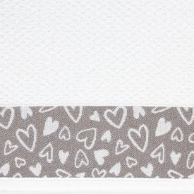 Pano de Copa 46X65 cm Jacquard Karsten - Coração