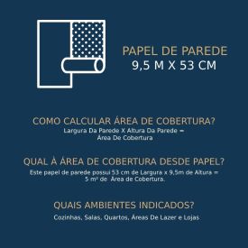 Papel de Parede Decorativo 9,5Mx53 cm Havan Casa - Tijolo Taupe