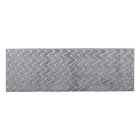 Tapete Passadeira para Quarto e Sala 60Cmx1,80 m Milano Havan Casa - Cinza Chevron