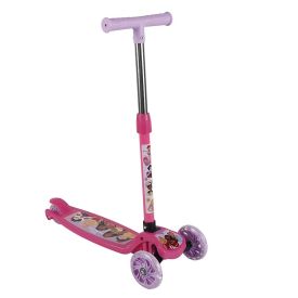  Patinete Infantil 3 Rodas com Led Princesas Disney