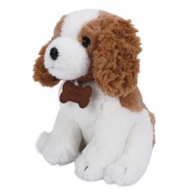 Pel&uacute;cia Cachorro Sentado Marrom e Branco - Havan Toys