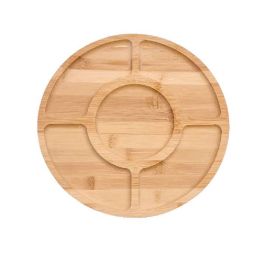 Petisqueira Havan Casa com 5 Divisões 28 cm - Bambu