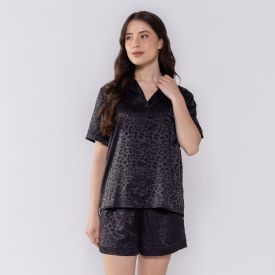 Pijama Feminino Americano Animal Print Camila Moretti