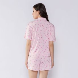 Pijama Feminino Americano De Liganete Camila Moretti Rosa