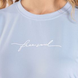 Pijama Feminino Curto Peletizado Camila Moretti Azul Areado