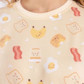 Pijama Feminino Curto Peletizado Camila Moretti Amarelo Claro
