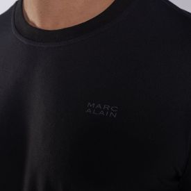Pijama Masculino Calça e Manga Curta Marc Alain Preto