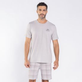 Pijama Masculino Curto Peletizado Marc Alain