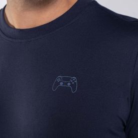 Pijama Masculino Curto Peletizado Marc Alain Azul