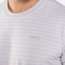 Pijama Masculino Curto Peletizado Marc Alain Cinza
