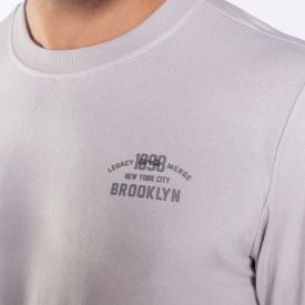 Pijama Masculino Longo Peletizado Marc Alain Cinza