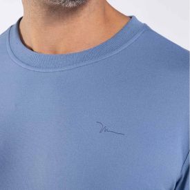 Pijama Masculino Longo Peletizado Marc Alain Azul