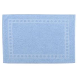 Tapete Piso Atoalhado para Banheiro 100% Algodão Havan Casa - Azul Claro 