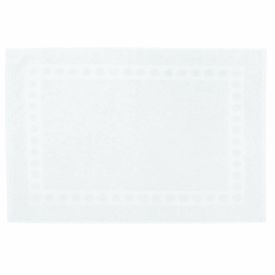 Tapete Piso Atoalhado para Banheiro 100% Algodão Havan Casa - Branco Wave