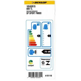Pneu Dunlop Sp Sport Fm800 185/60 R15 - Preto