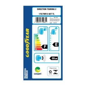 Pneu Goodyear Direction 2 Touring 175/70 R13 82T - Preto