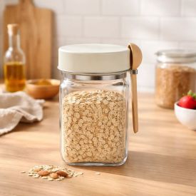 Porta Condimentos de Vidro com Colher Malone 260Ml Hauskraft