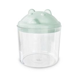 Porta Cotonete Urso Transparente Havan Baby - Verde
