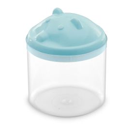 Porta Cotonete Urso Transparente Havan Baby - Nevoa