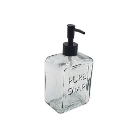 Porta Sabonete Líquido Quadrado Havan Casa 570 Ml - Cinza